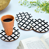 Handmade Bone Inlay Tea Coaster Furniture