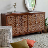 Handmade Bone Inlay teak wood Sideboard Furniture