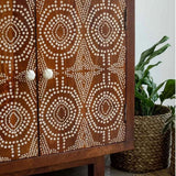 Handmade Bone Inlay teak wood Sideboard Furniture