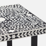 Handmade Bone Inlay End Table Furniture