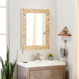 Handmade Bone Inlay Mirror Furniture