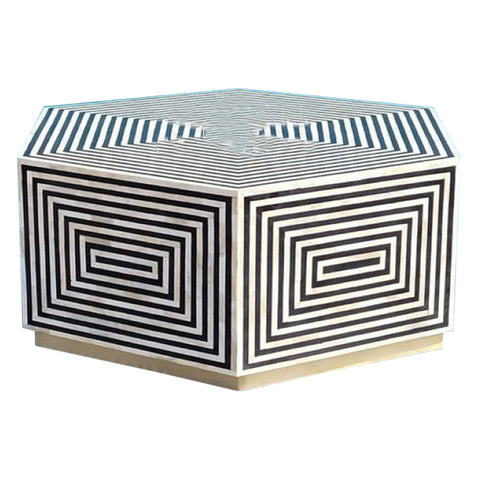 Handmade Bone Inlay Coffee Table Furniture