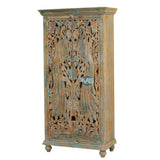 Handmade Orvieto Rustic Solid Wood Antique Almirah Sideboard