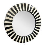 Handmade Bone Inlay Modern Design Round Mirror Frame