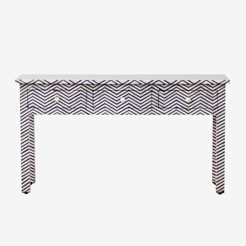 Bone Inlay Console Table