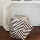 Handmade Bone Inlay End Table Furniture