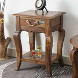 solid wood bedside 