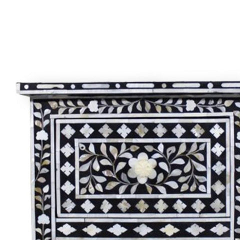 Handmade MOP Inlay Bed Side Furniture