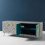 Handmade Bone Inlay TV Unit Furniture