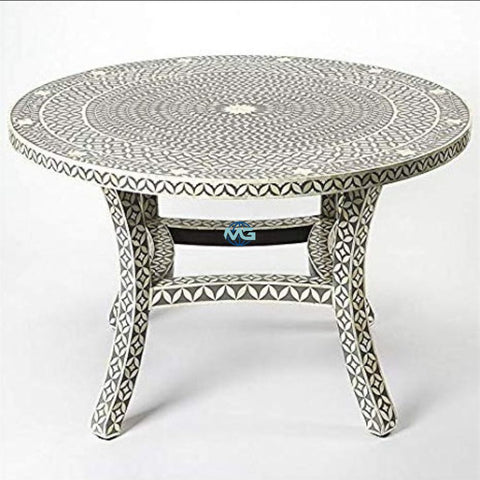 Handmade Bone Inlay Dining Table Furniture