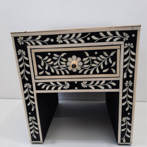 Handmade Bone Inlay Bedside Furniture