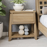 Wood Bedside 