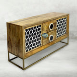 Handmade Bone Inlay TV Unit Furniture