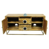 Handmade Bone Inlay TV Unit Furniture