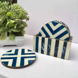 Handmade Bone Inlay Tea Coaster Furniture