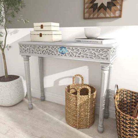 Rustic Solid Wooden Console Table