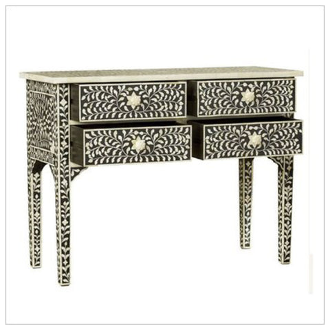 Bone Inlay Console Table