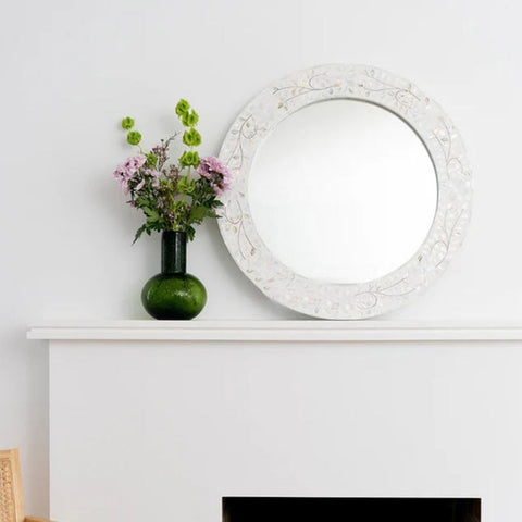 Handmade MOP Inlay Mirror Furniture