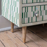 Handmade Bone Inlay Bedside Furniture