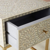 Handmade Bone Inlay Bedside Furniture