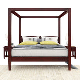 Handmade Wooden Canopy Beds Headboard Furniture