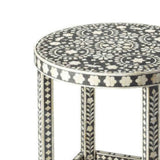 Bone Inlay End Table  