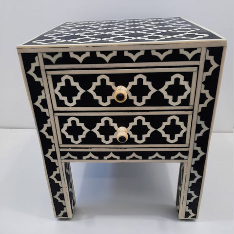 Handmade Bone Inlay Bedside Furniture