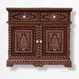 Teak Wood Inlay Sideboard 