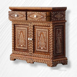 Teak Wood Inlay Sideboard 