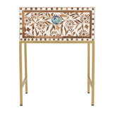 Handmade Bone Inlay Bedside Furniture