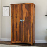 Handmade Modern Farmhouse Solid Wood Wardrobe Armoire With Drawers & Shelves Furniture