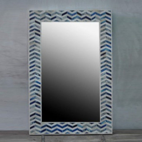 Handmade Blue Bone Inlay Mirror Furniture