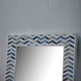 Handmade Blue Bone Inlay Mirror Furniture