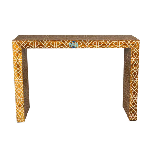 Handmade Bone Inlay Console Table Furniture