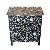 Handmade MOP Inlay Bed Side Furniture