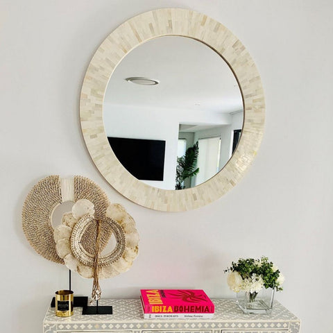 Handmade Bone Inlay Mirror Furniture