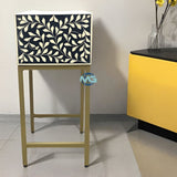 Handmade Bone Inlay Bedside Furniture