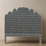 Handmade Bone Inlay Bed & Headboard Furniture