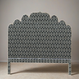 Handmade Bone Inlay Bed & Headboard Furniture