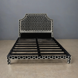 Handmade Bone Inlay Bed & Headboard Furniture