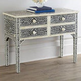 Handmade Bone Inlay Console Table Furniture