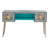 Bone Inlay Console Table