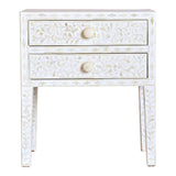 Handmade Bone Inlay Bedside Furniture