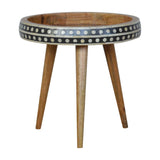 Bone Inlay End Table