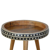 Bone Inlay End Table