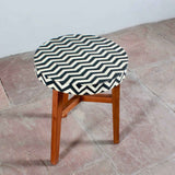 Bone Inlay End Table