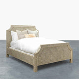 Handmade Bone Inlay Bed & Headboard Furniture