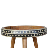 Bone Inlay End Table