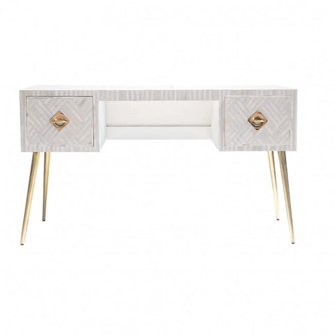 Bone Inlay Console Table