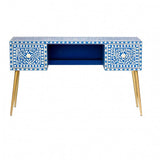 Bone Inlay Console Table